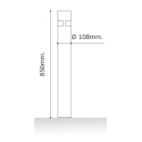 Metall bollard 'City Remowable'