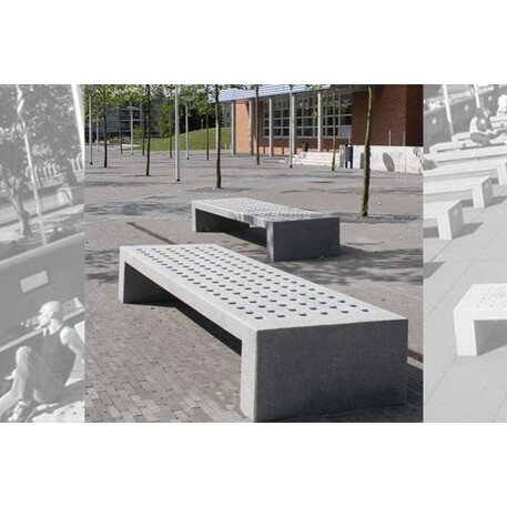 Natural granite bench 'Mayo 296'