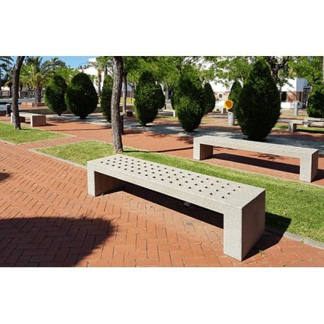 Natural granite bench 'Mayo 296'