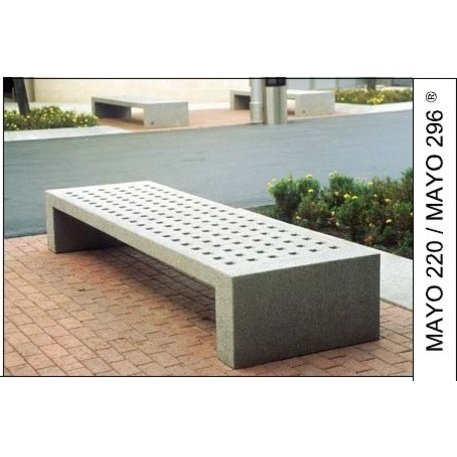 Natural granite bench 'Mayo 296'