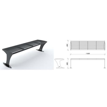 Ławka metalowa 'Sewana / STF/0191/MDL'