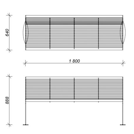 Metal bench 'Sewana / STF/0190/MDL'