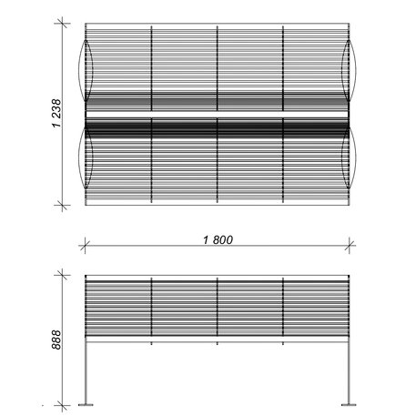 Metal bench 'Sewana / STF/0189MDL'