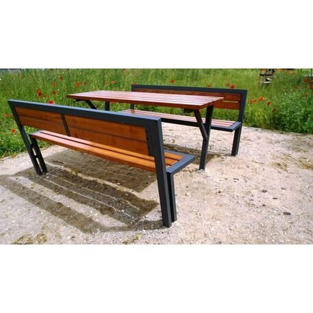 Metal bench 'Oktawa / STF/0116/MDL'