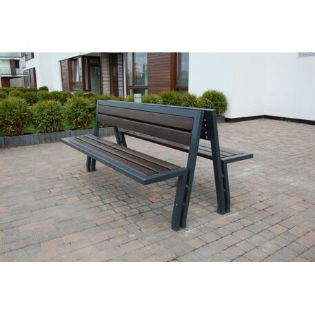 Metal bench 'Oktawa / STF/0116/MDL'