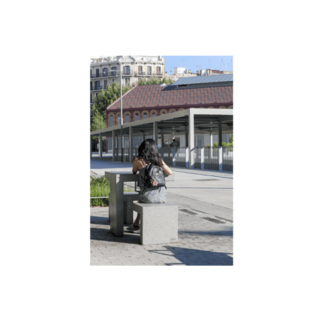 Concrete bench + table 'PRAT'