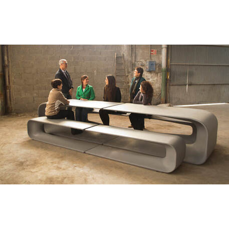 Concrete bench + table 'GRASSHOPPER'