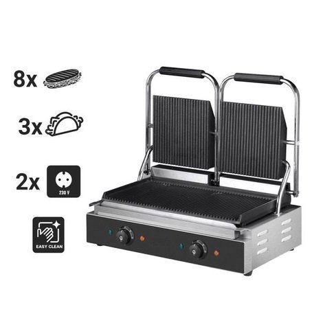 Grill a contatto (Superiore e inferiore - con scanalature) - 0.57m