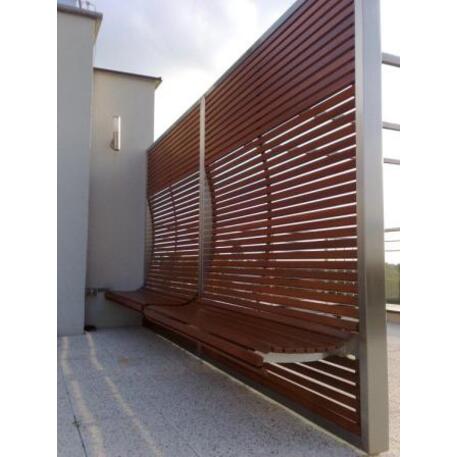 Metallbank mit Pergola 'IROKO_STF/18-31-01/MDL'