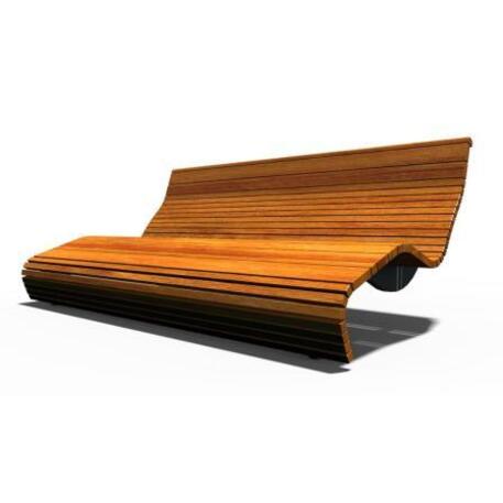 Lauko medinis gultas, šezlongas iš IROKO medienos 'STF/25-04-15/MDL'