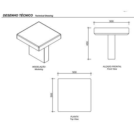 Lauko betoninis suolas 'TOKYO / Individual Bench'