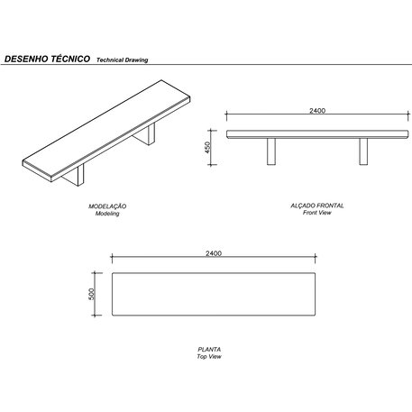 Betona sols 'TOKYO / Collective Bench 240'