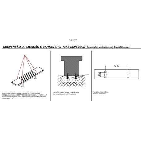 Lauko betoninis suolas 'TOKYO / Collective Bench 240 AM'