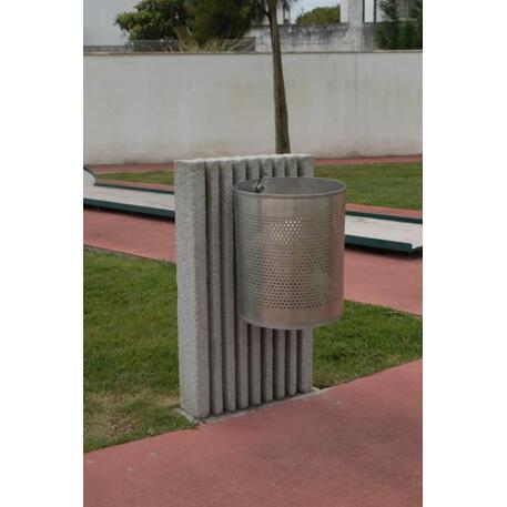 Lauko betoninė šiukšliadėžė, kolekcija 'IK / Paper Bin 45L'