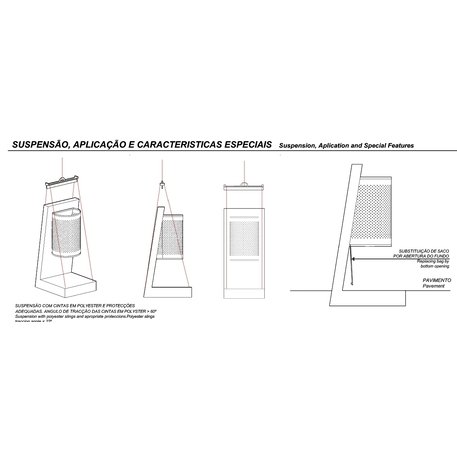 Abfallbehälter aus Beton 'GOIS / Paper Bin 45L'