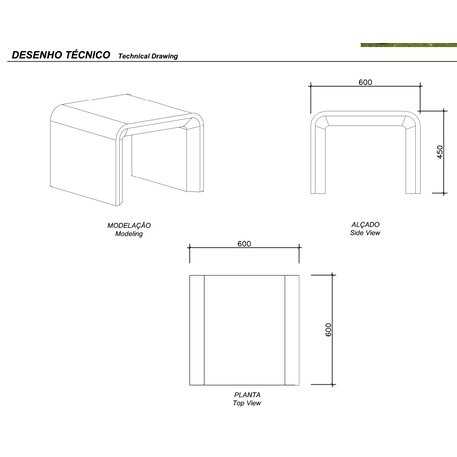 Betonbank 'AR PURO / Individual Bench 600mm'