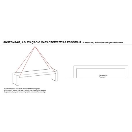 Lauko betoninis suolas 'MODULAR / Bench 2000mm'