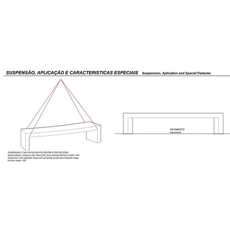 Lauko betoninis suolas 'MODULAR / C Bench 2150mm'