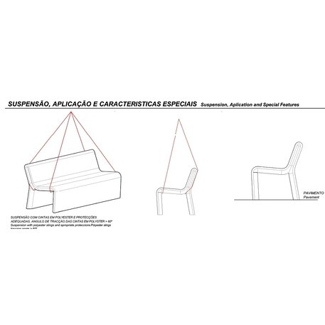 Lauko betoninis suolas 'Ar Puro / Collective Chair 1800mm'