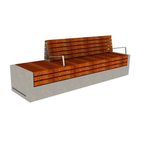 Lauko betoninis suolas 'Massive 1L / Bench 2400mm'