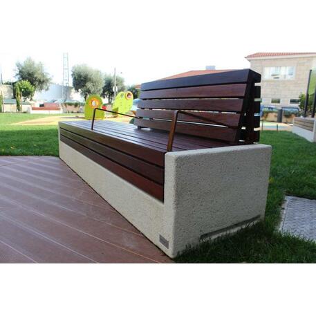 Lauko betoninis suolas 'Massive 1L / Bench 2400mm'