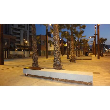 Lauko betoninis suolas 'Urban/ Bench LED 2000mm'