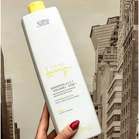 ‘Shot’ Care Design Volume Shampoo + Step 1, Šampūnas plaukų apimčiai suteikti su botoksu ir hialurono rūgštimi, 250ml