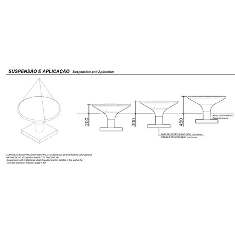 Lauko betoninis suolas 'Urban / Bench XL Ø1200mm'