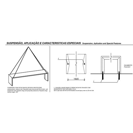 Lauko betoninis suolas 'R-Light / Bench 2000mm'