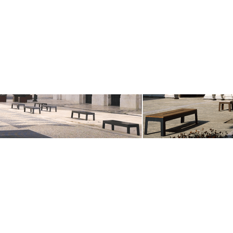 Lauko betoninis suolas 'LUGARCOMUM / Chair 500mm'