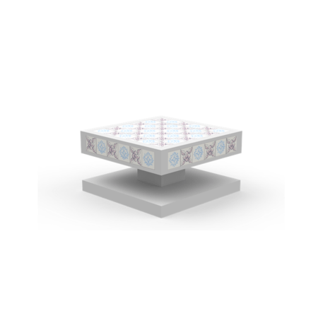 Lauko betoninis suolas 'Plano LED / Cubic 1000mm'