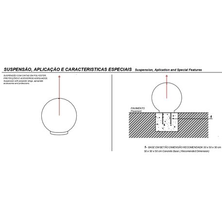 Lauko betoninis rutulys 'Globo / Ø800mm'