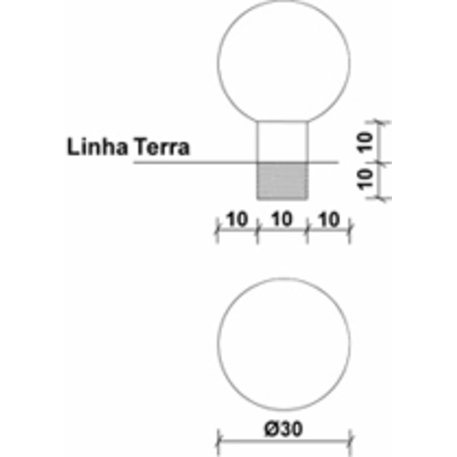 Lauko betoninis rutulys 'Globo / Ø300mm'