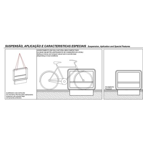 Metāla velosipēdu novietne 'Ar Puro / Bicycle Rack UHPC' 