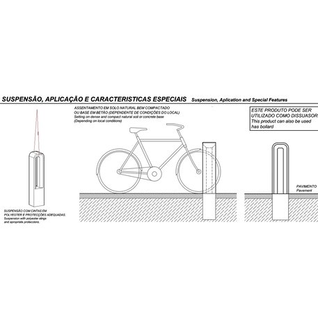 Metāla velosipēdu novietne 'Ar Puro / Bicycle Rack'