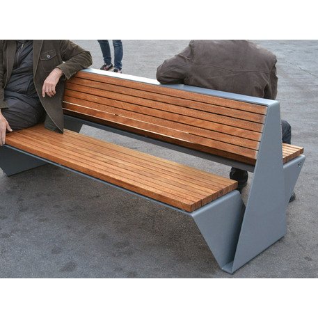 Metal bench 'Loop'