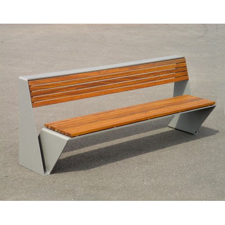 Metal bench 'Loop'