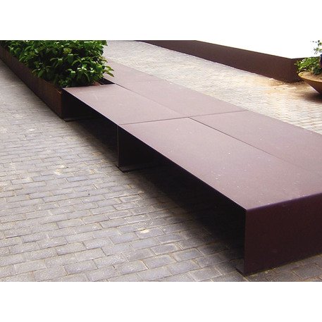 Lauko Corten metalo suolas 'Morella'