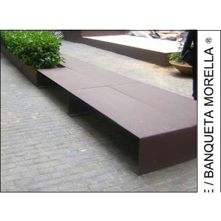 Lauko Corten metalo suolas 'Morella'