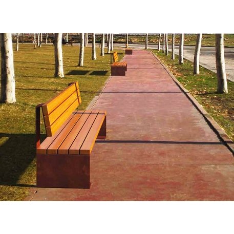 Metal bench 'Coia'