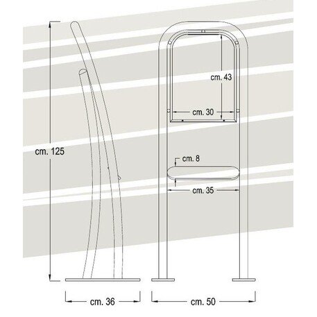 Informacinis pastatomas stendas, stovas 'Arche_191'