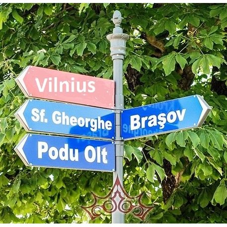 Street Sign Post 'VILLA-INDICO-4'