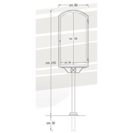 Bachecha / Leggio totem informativo '176-bis'