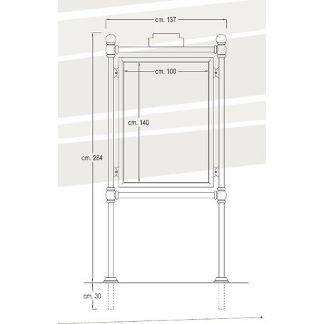 Bachecha / Leggio totem informativo '196'
