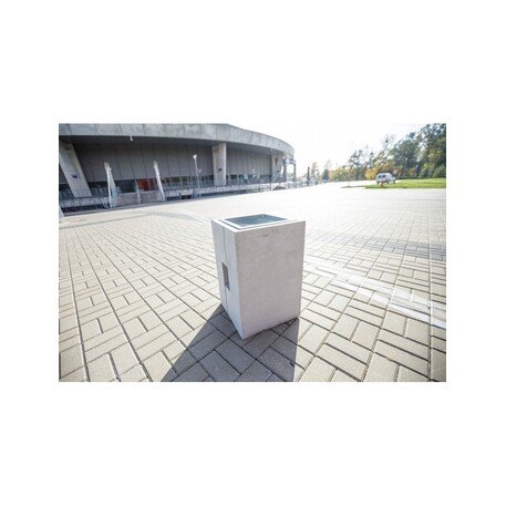 Concrete litter bin '39x39xH/60cm / 40L'