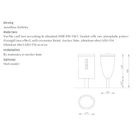 Metalowe kosze 'MAC / 45L'