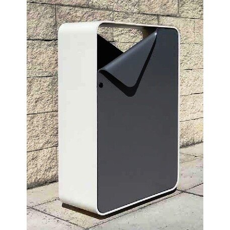 Metal litter bin '55L / 100L 'Sheet' / RedDot Desing Award winner 2014