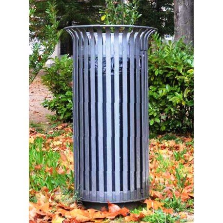 Metal litter bin 70L 'Serralves'