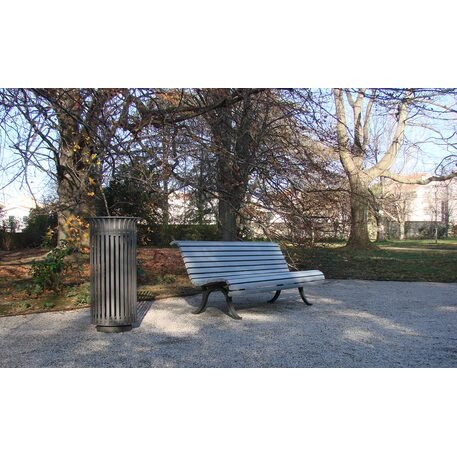 Metal litter bin 70L 'Serralves'