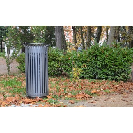 Metal litter bin 70L 'Serralves'